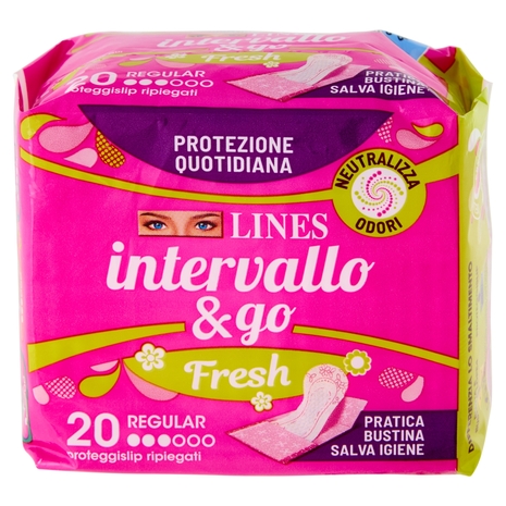 Lines intervallo & go Regular Fresh 20 pz